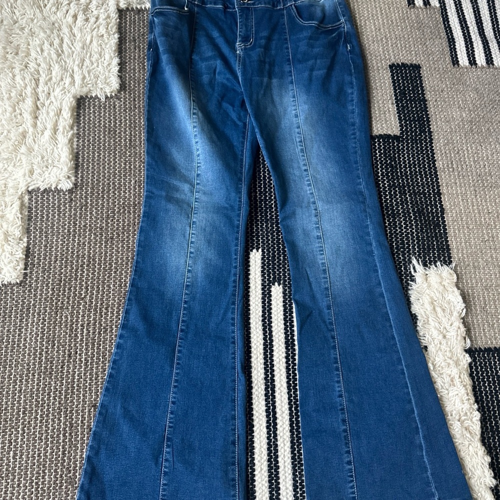 Classic Blue Flare Jeans for Women